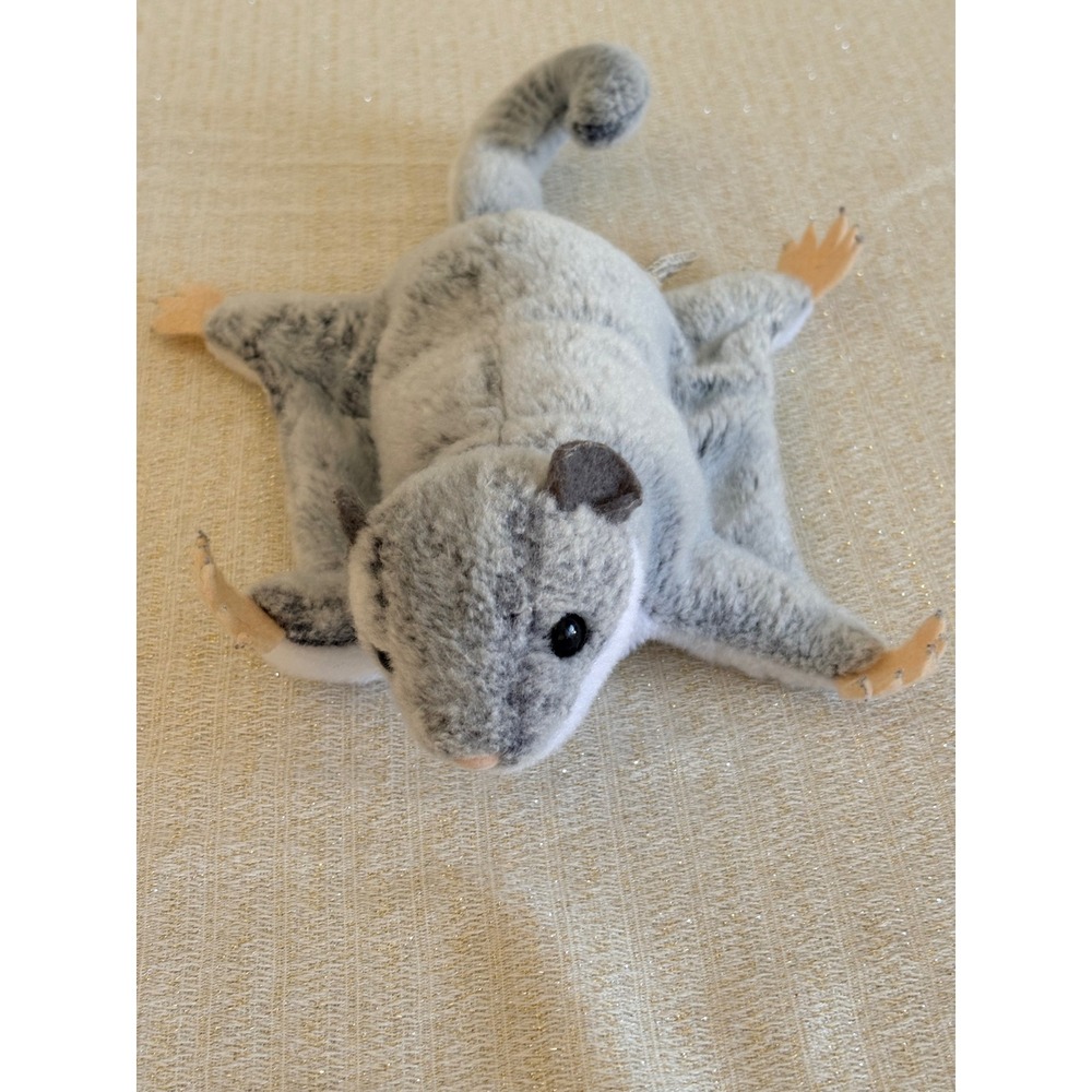Douglas Sugar Glider Plush 8" Grey Excellent Realistic Cuddle Toy